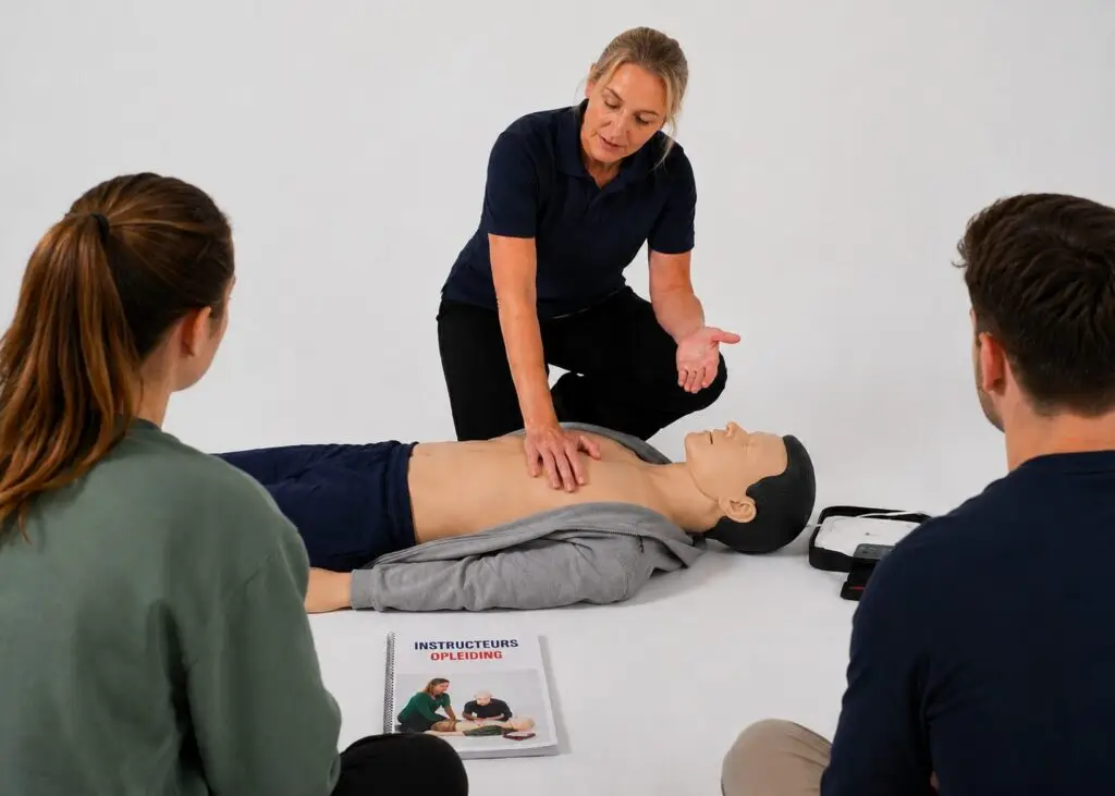 Basiscursus NRR-instructeur (BIC): kandidaat-instructeurs krijgen les van een ervaren NRR instructeur-trainer